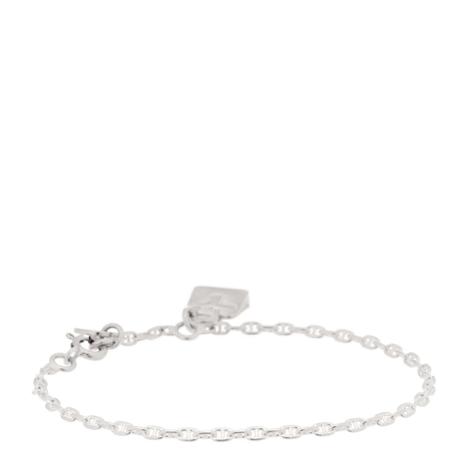Hermes Sterling Silver Mini Birkin Amulette Bracelet ST 2 of 3
