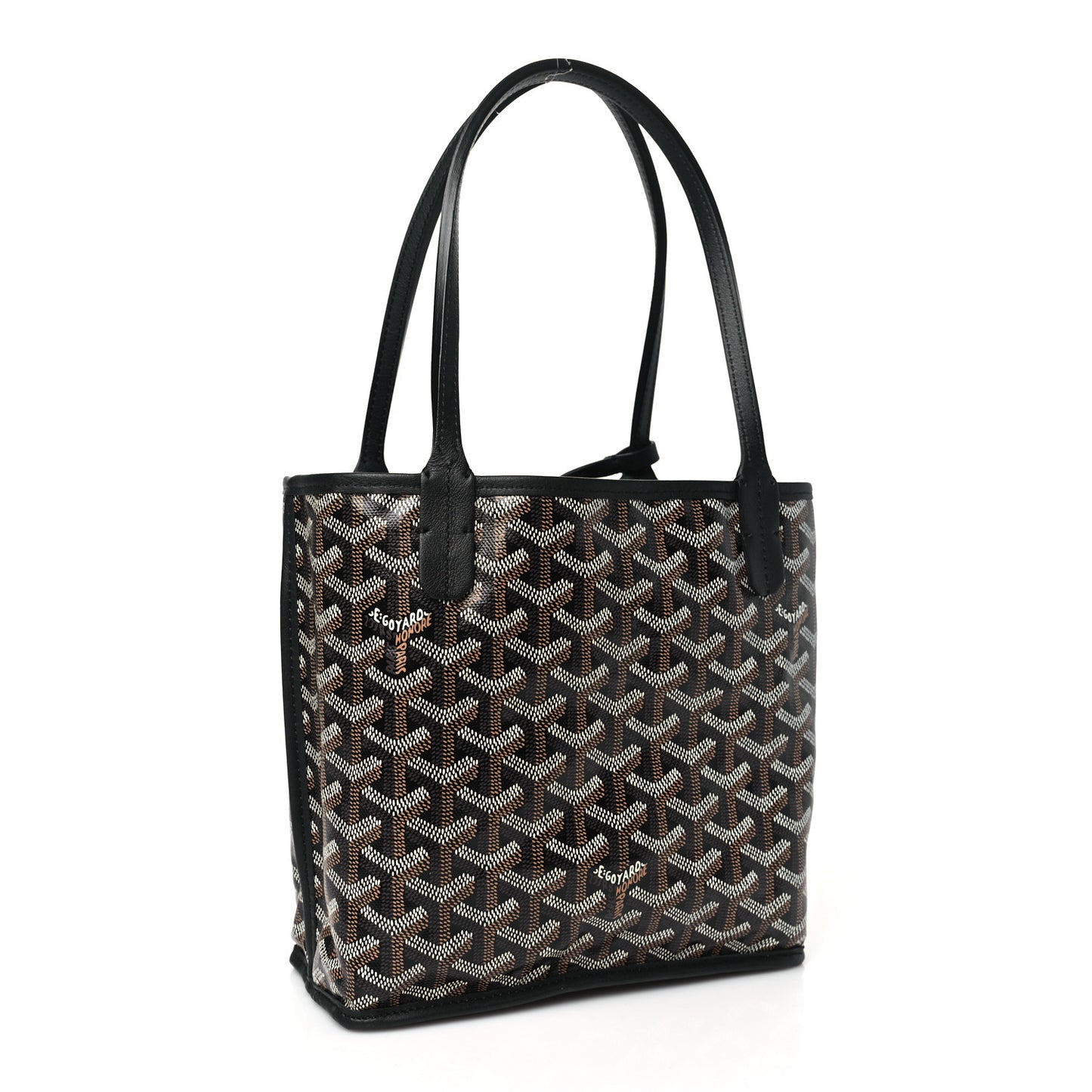 Goyardine Reversible Mini Anjou Black