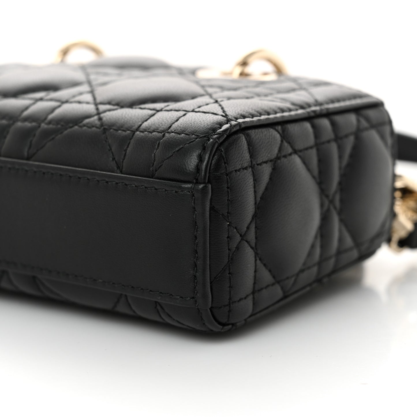 Lambskin Cannage Micro Lady D-Joy Black
