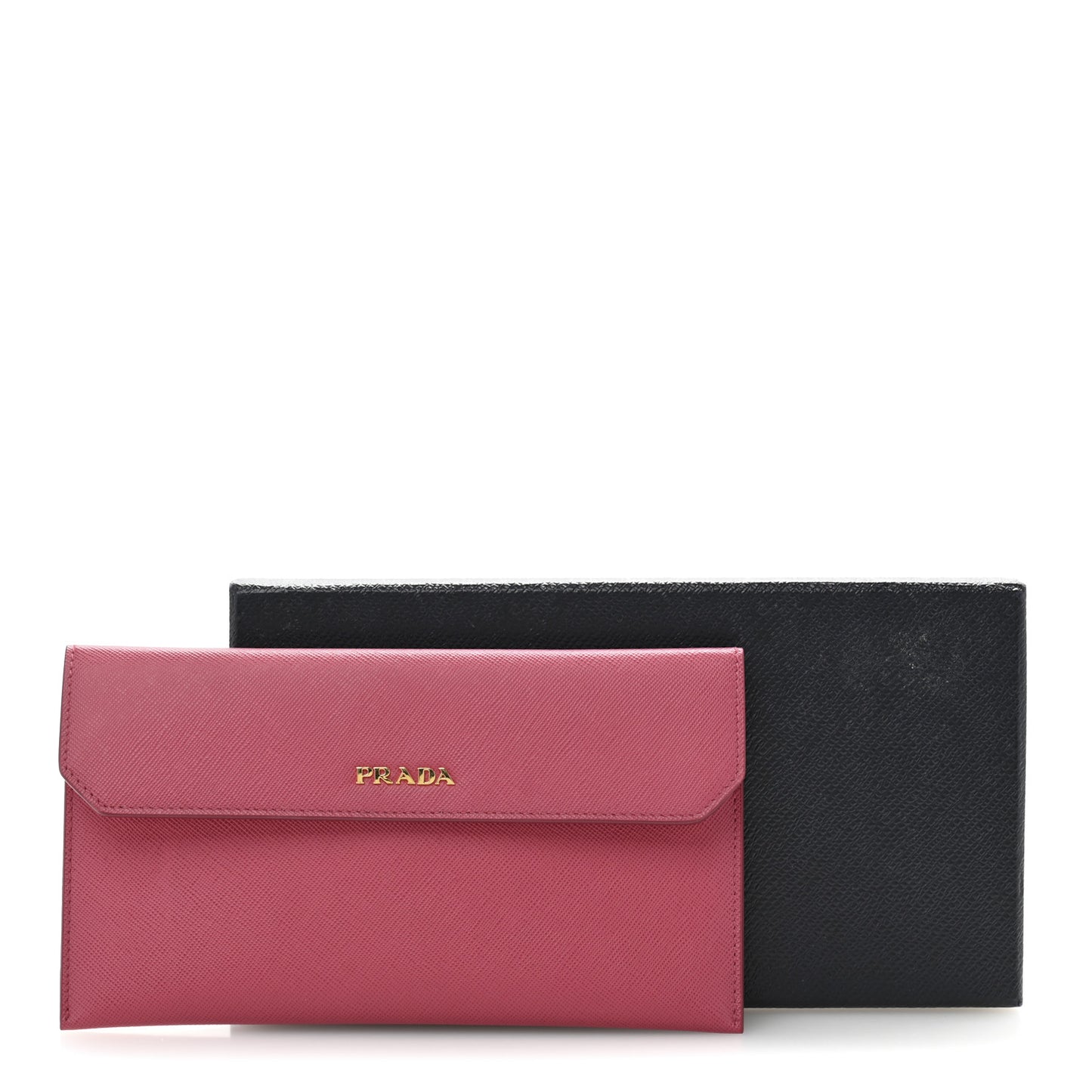 Saffiano Metal Large Flap Wallet Peonia