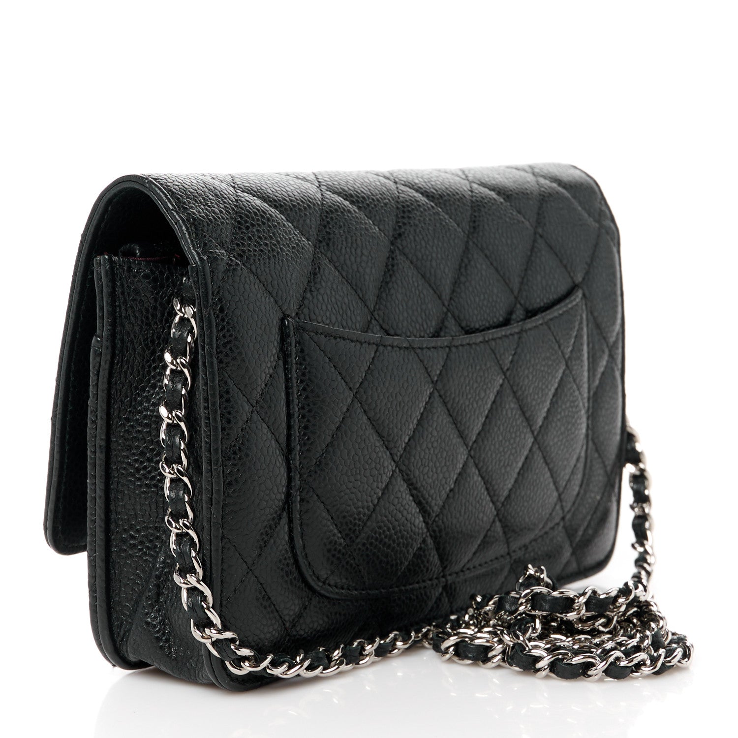 Chanel Caviar Quilted Wallet on Chain WOC Black 2 of 10