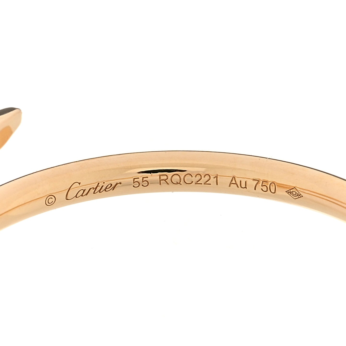 18K Yellow Gold Small Juste Un Clou Ring 55 7.25