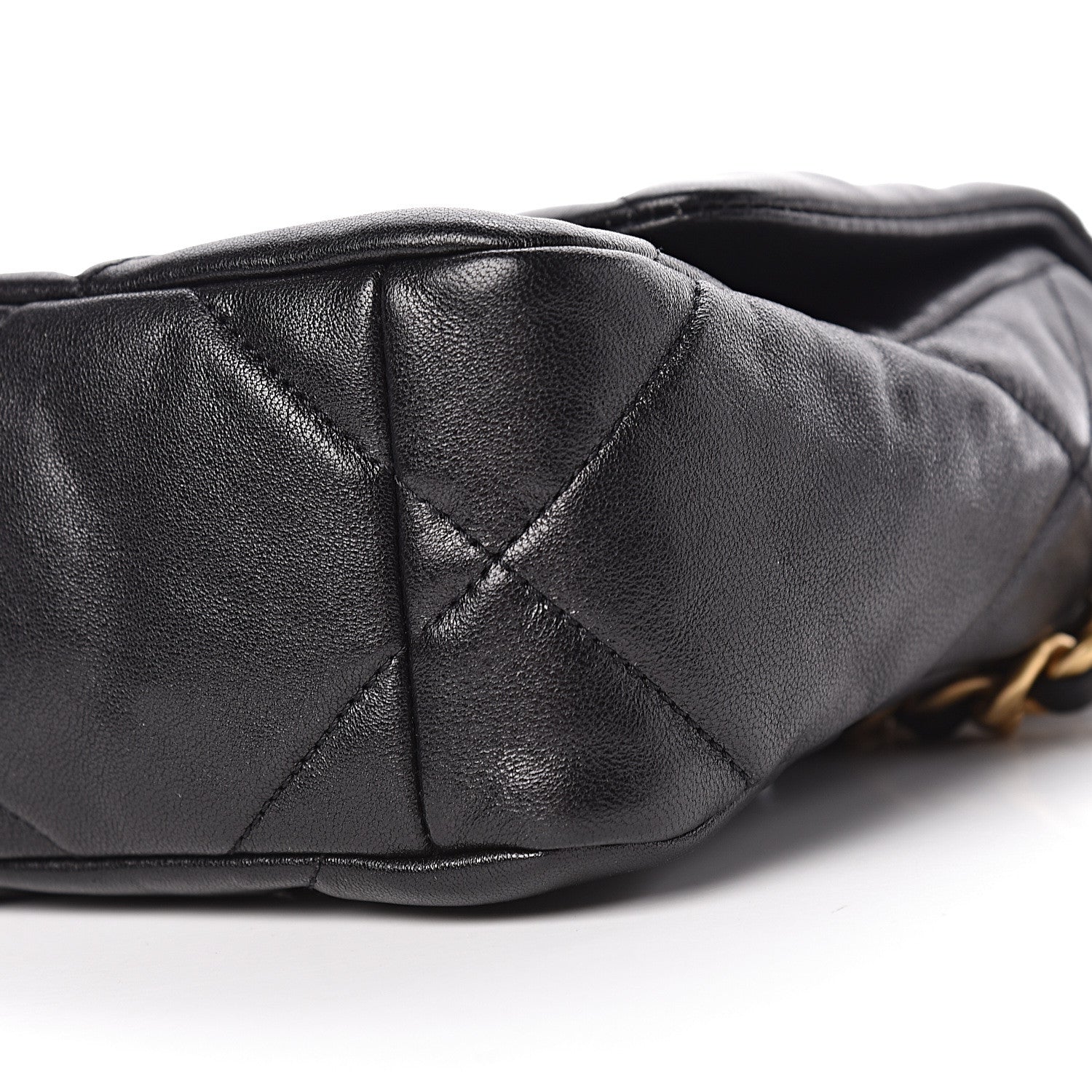 Chanel Lambskin Quilted Medium 19 Flap Black 10 of 11