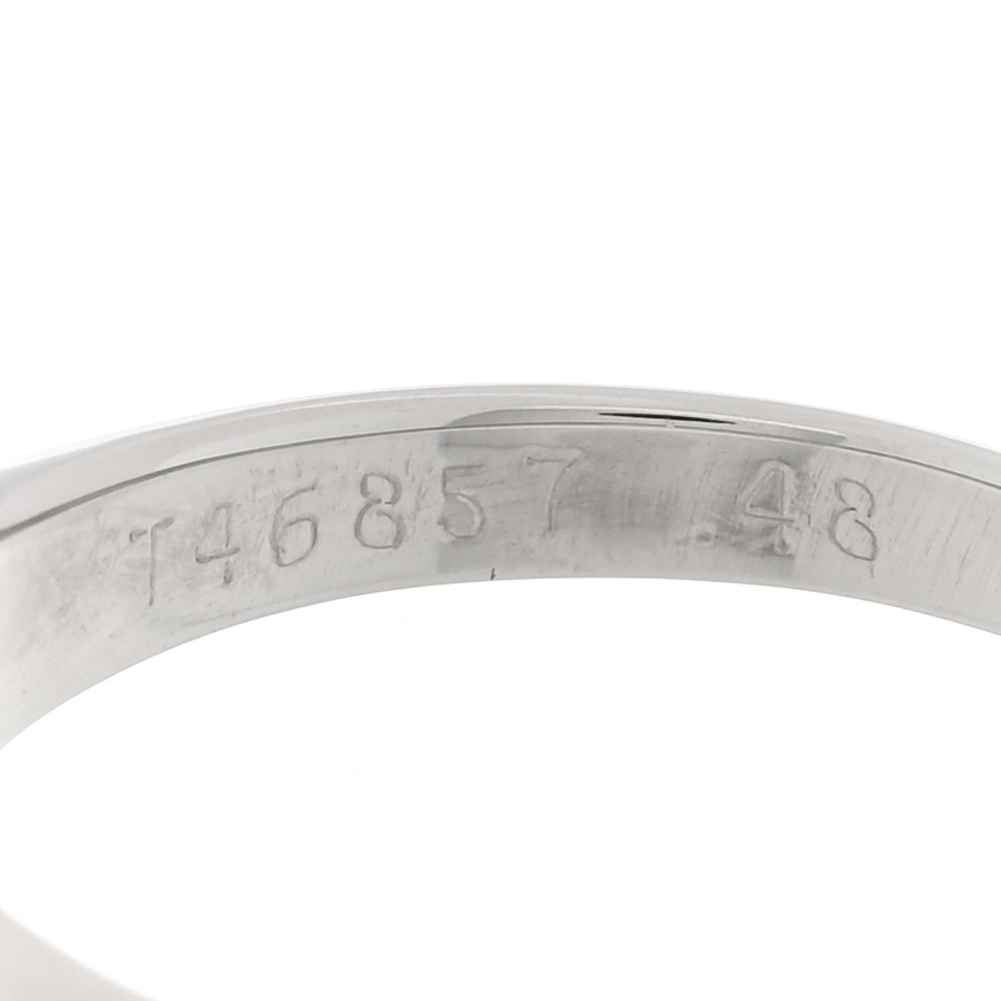Platinum Diamond .48ct Solitaire Engagement Ring 47 4