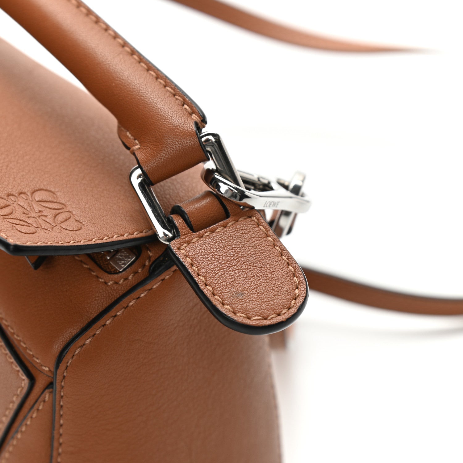 Loewe Calfskin Mini Puzzle Bag Tan 10 of 11