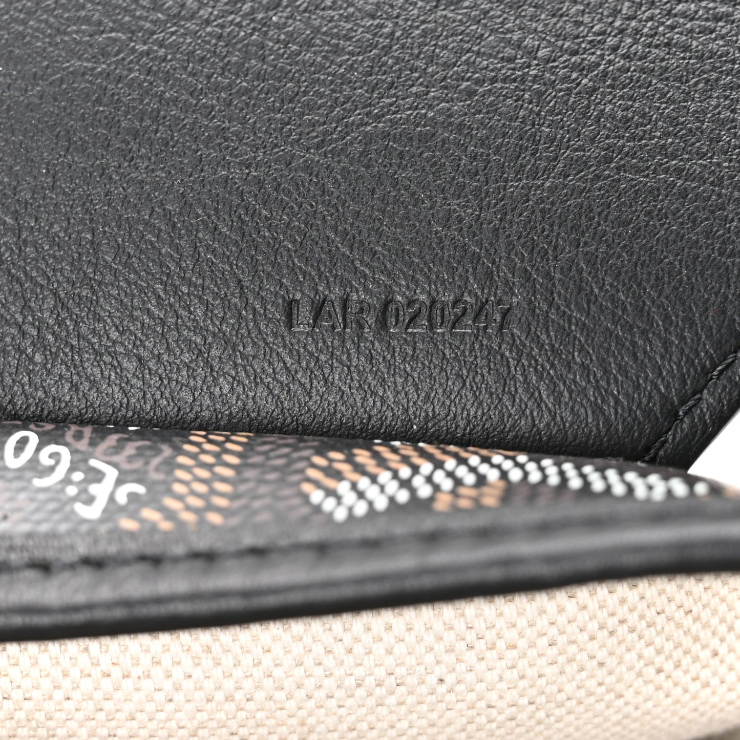 Goyardine Coursier Messenger Bag Black