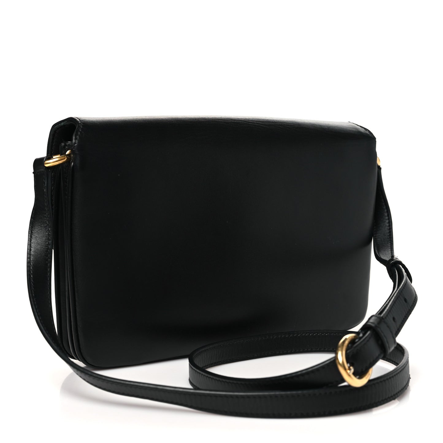 Smooth Calfskin Le Maillon Satchel Black
