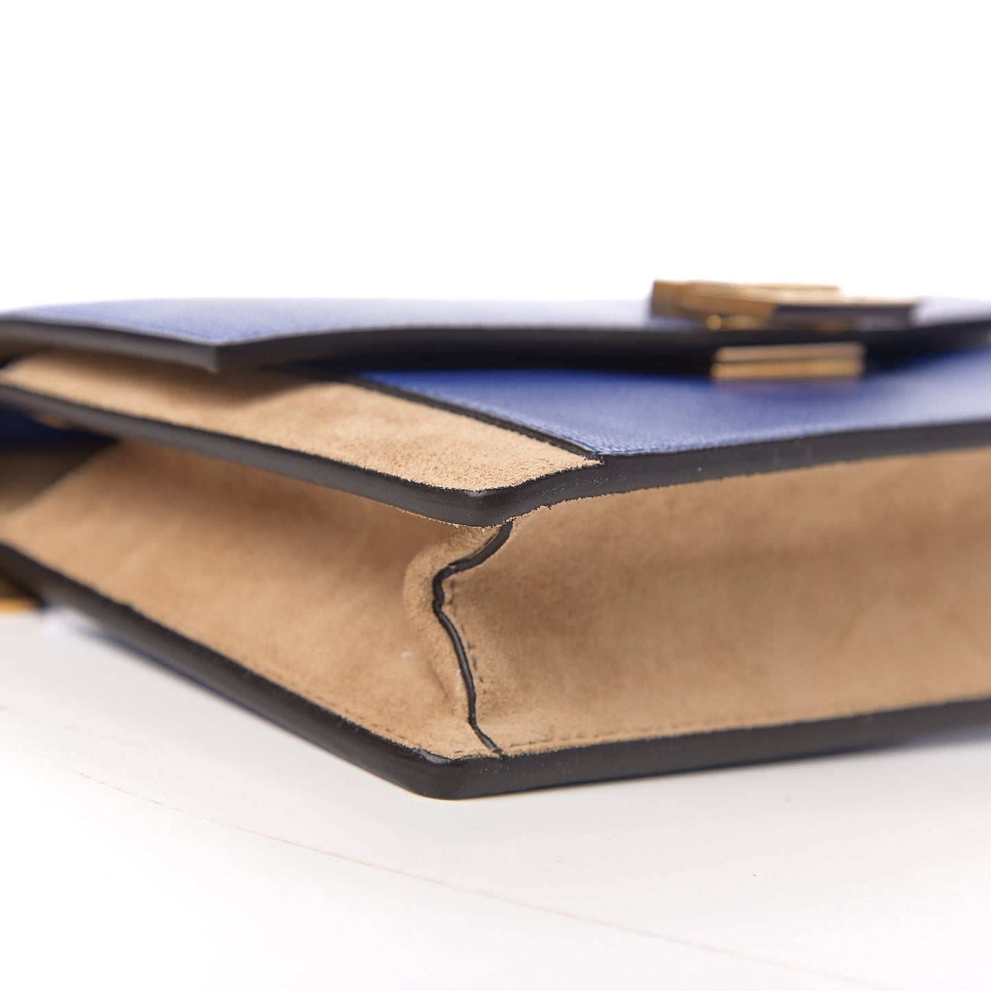 Goatskin Suede GV3 Mini Chain Bag Midnight Blue