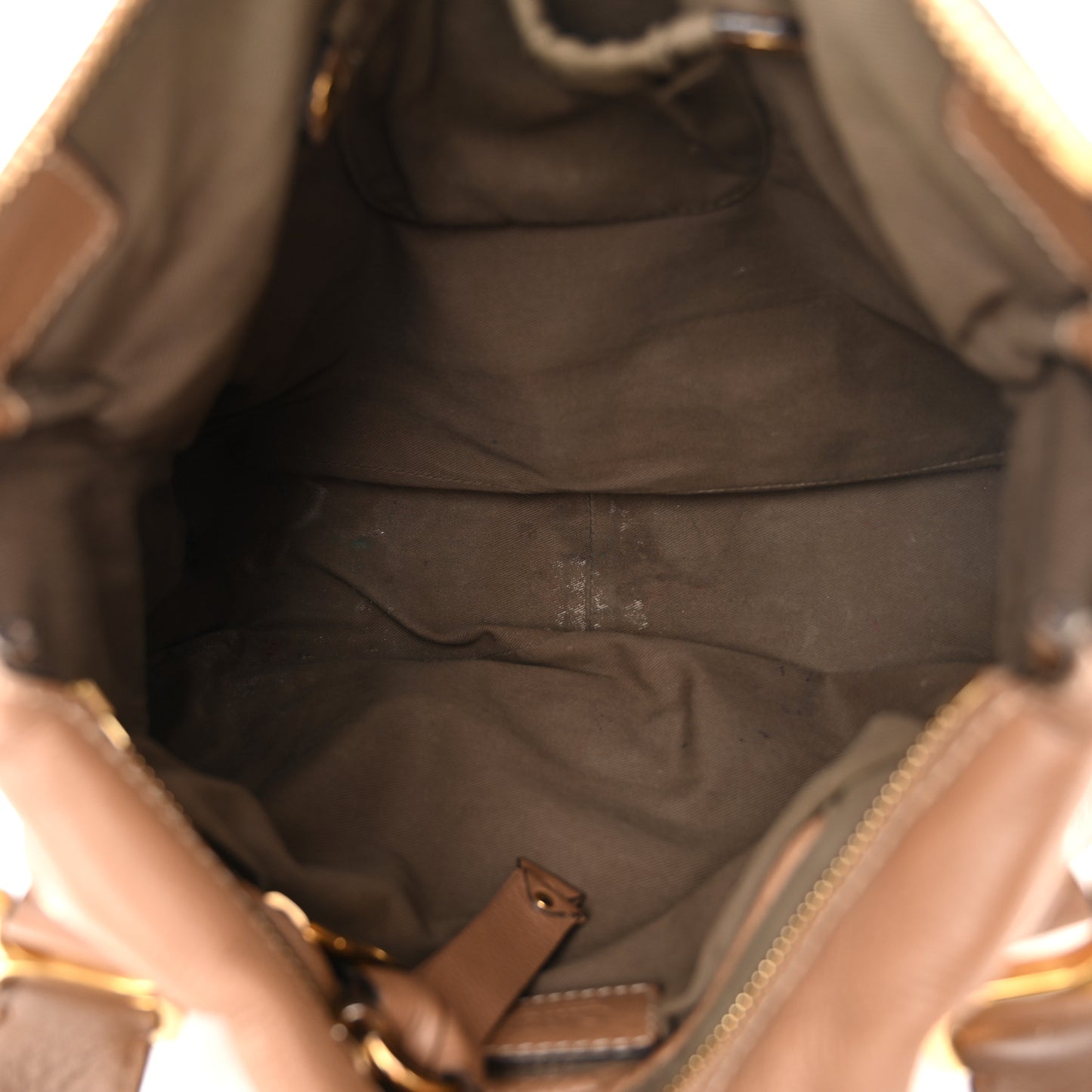 Calfskin Medium Marcie Satchel Light Tan