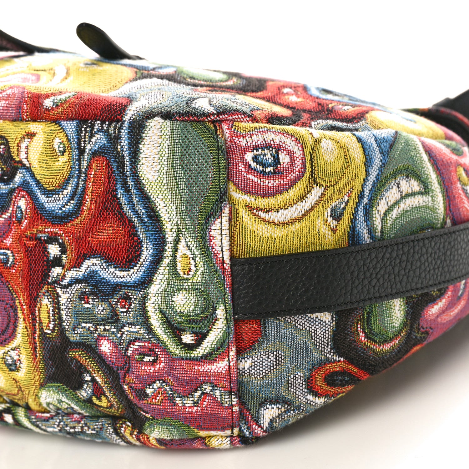Christian Dior CHRISTIAN DIOR X KENNY SCHARF Jacquard Printed Soft Saddle Bag Multicolor 8 of 9
