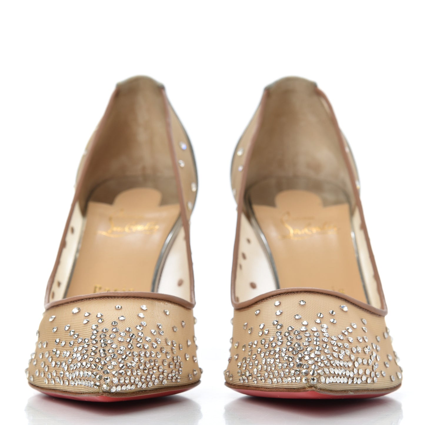 Rete Glitter Mini Specchio Strass Follies 85 Pumps 39.5 Version Silver