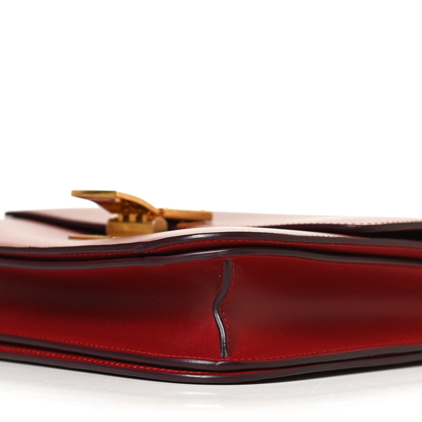 Box Calfskin Medium Classic Box Flap Bag Red