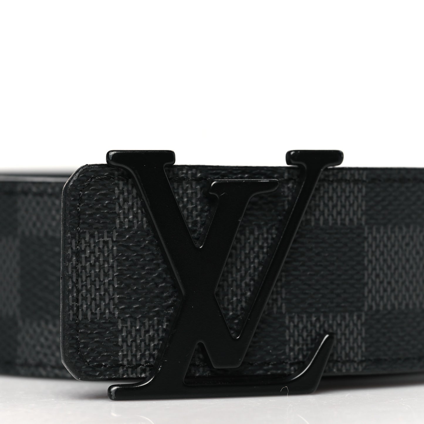 Calfskin Damier Eclipse 40mm LV Initiales Reversible 85 34 Belt