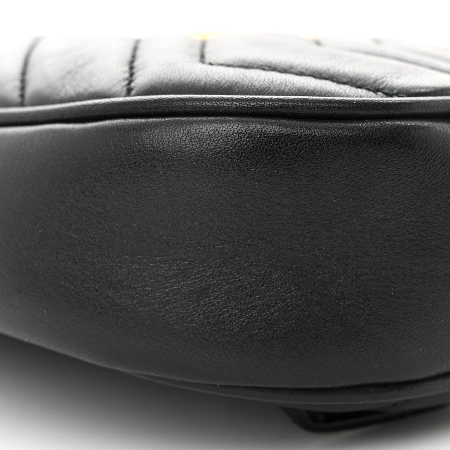Calfskin Matelasse GG Marmont Belt Bag 75 30 Black