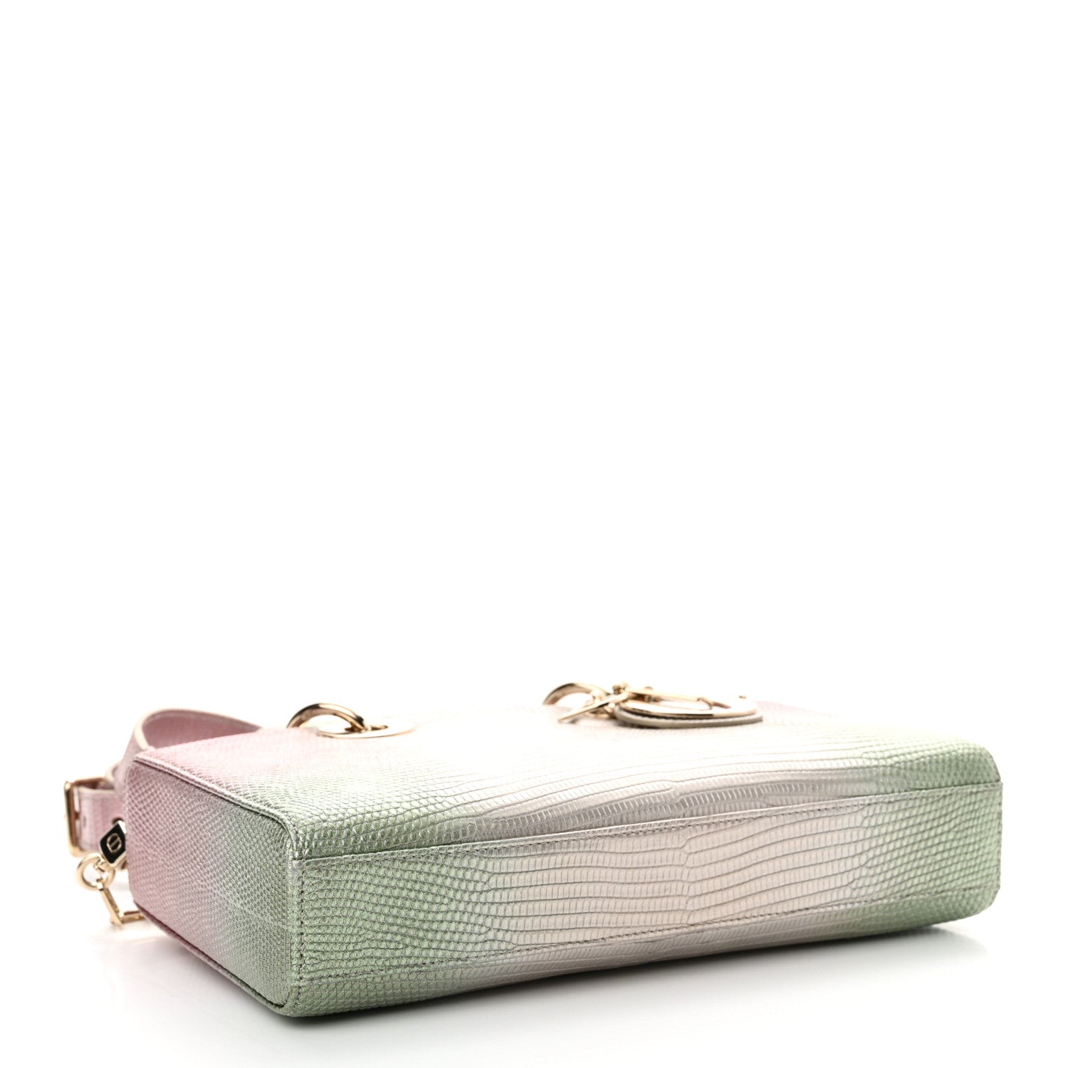 Christian Dior Lizard Gradient Medium Lady D-Joy Light Pink Green 4 of 12