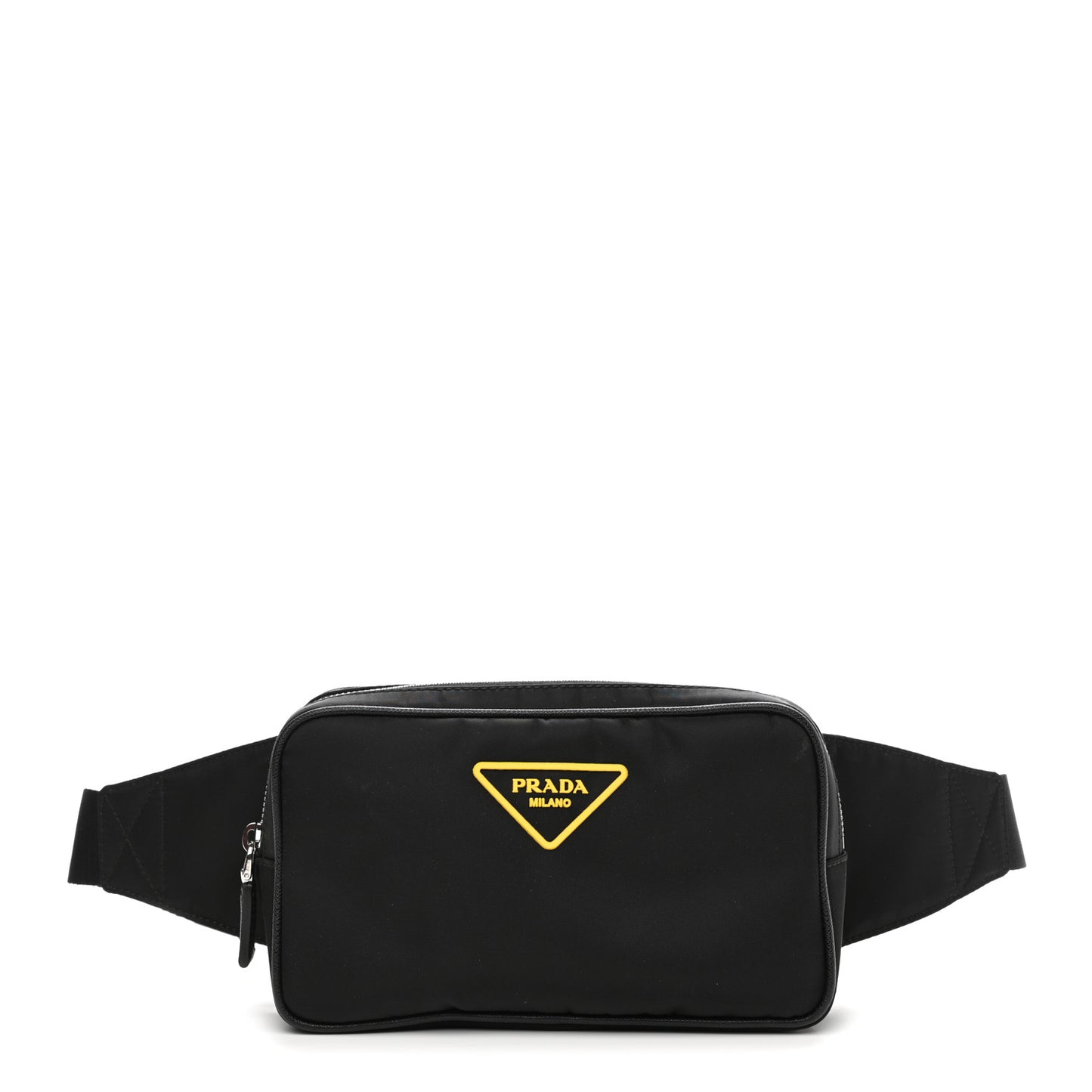 Tessuto Nylon Soft Calf Belt Bag Black