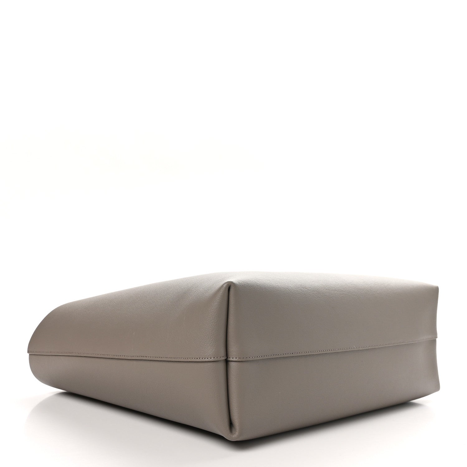 Saint Laurent Calfskin Large Shopping Tote Oyster Gray 5 of 11