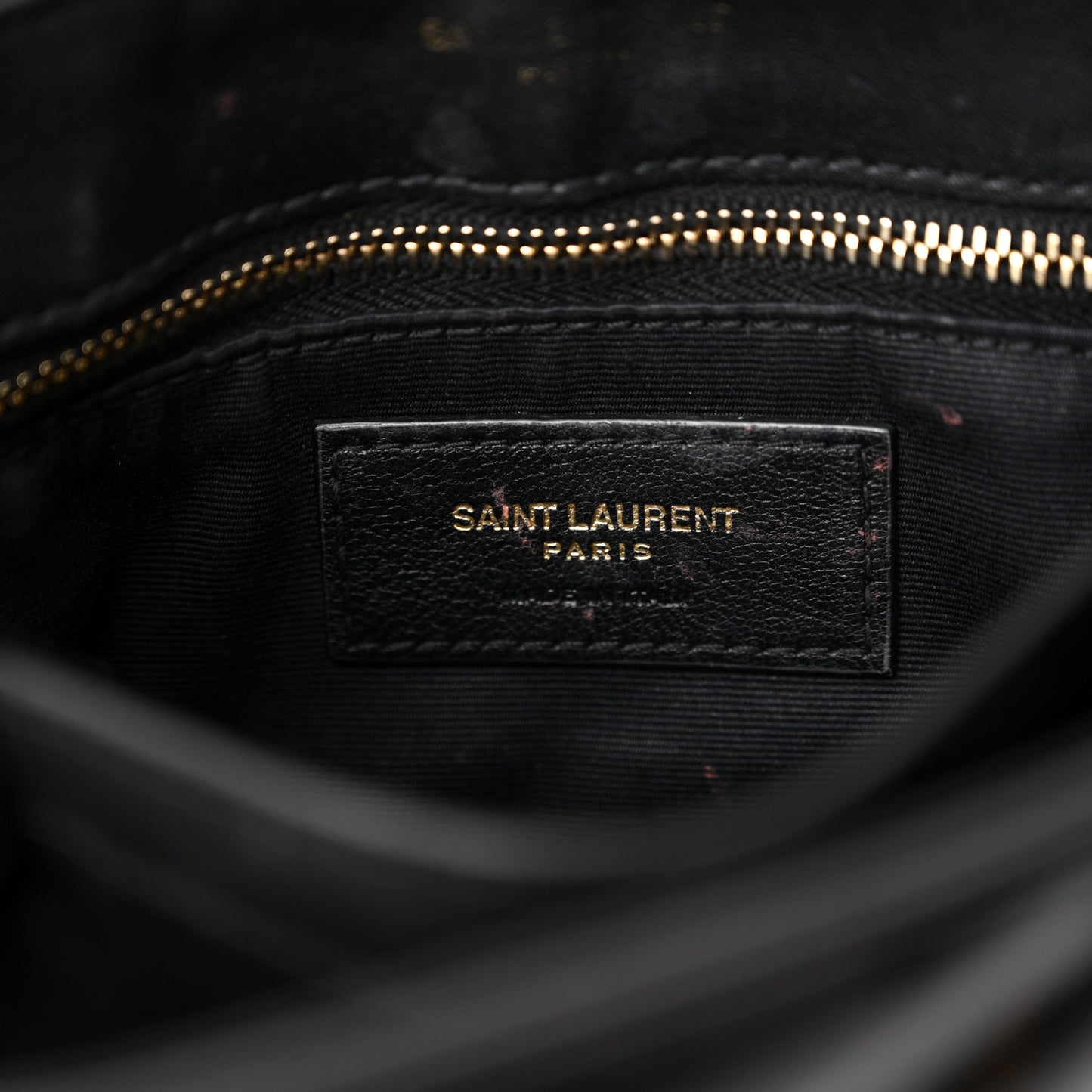 Patent Y Quilted Monogram Toy Loulou Crossbody Bag Black