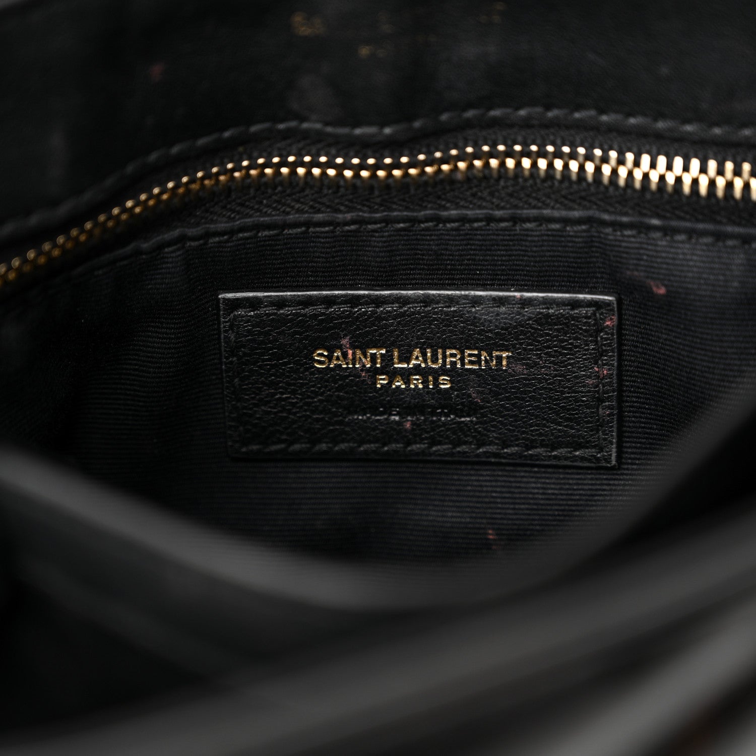 Saint Laurent Patent Y Quilted Monogram Toy Loulou Crossbody Bag Black 6 of 18