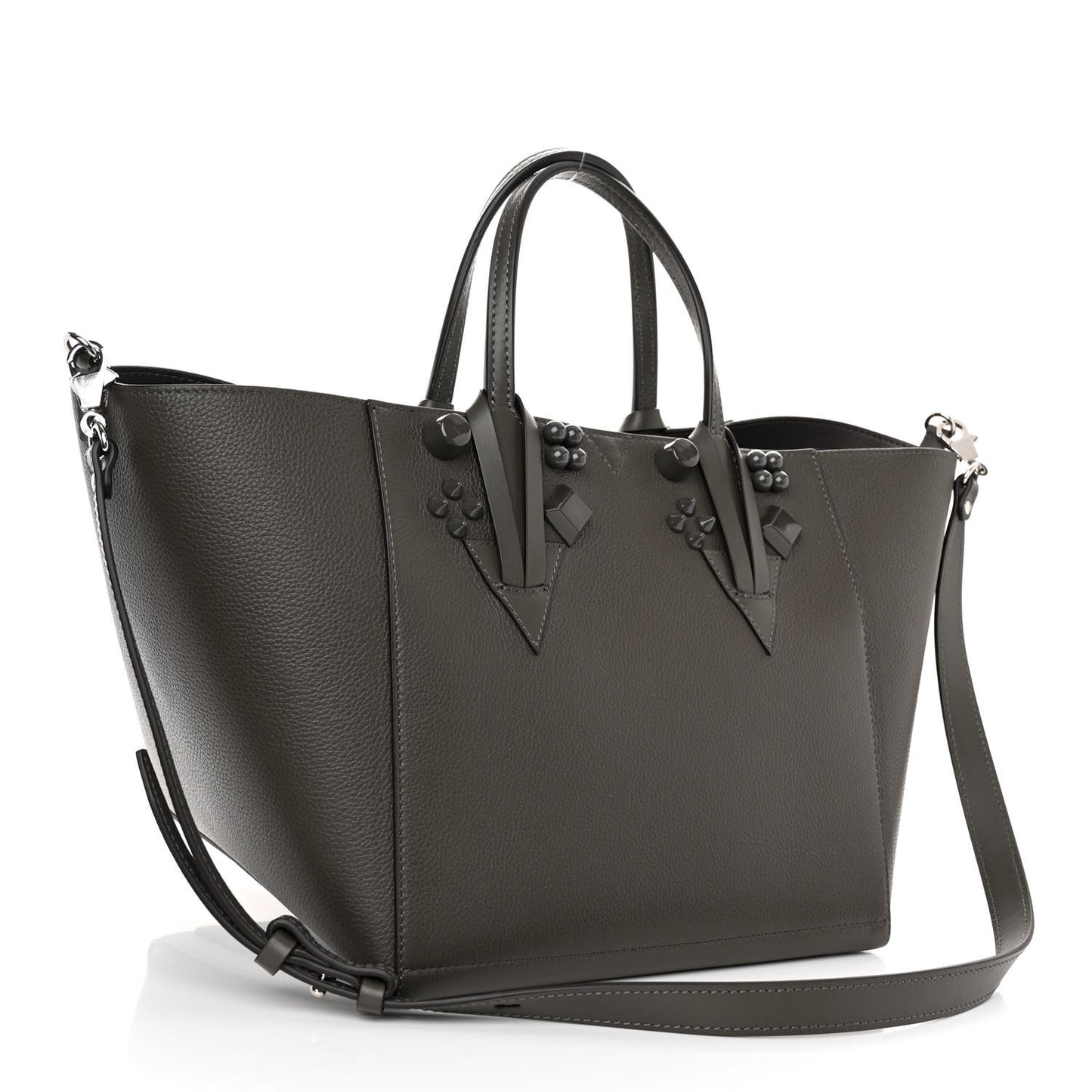 Calfskin Empire Spike Studded Small Cabachic Tote Rocket