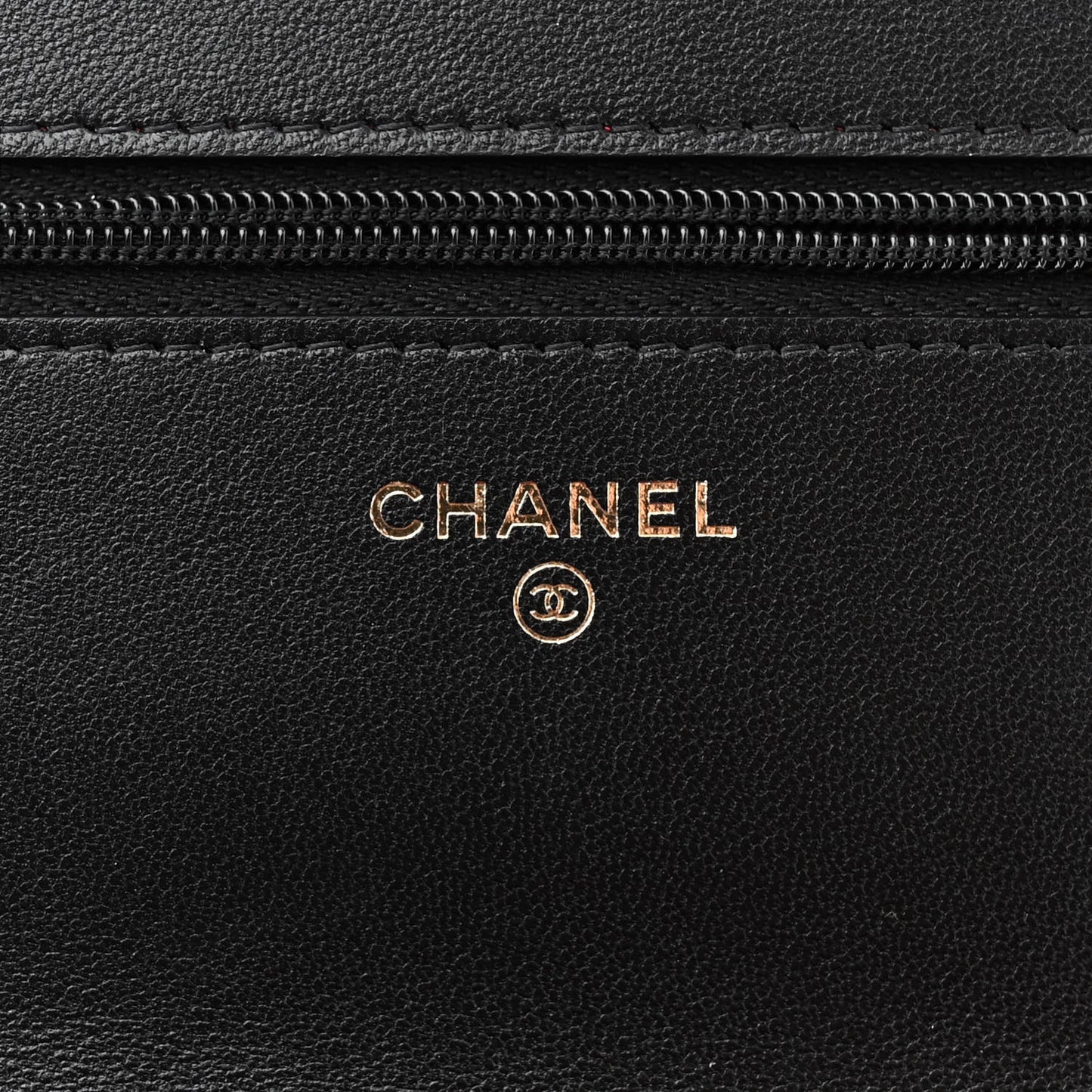 Lambskin Plexiglass Quilted Coco Love Wallet On Chain WOC Black