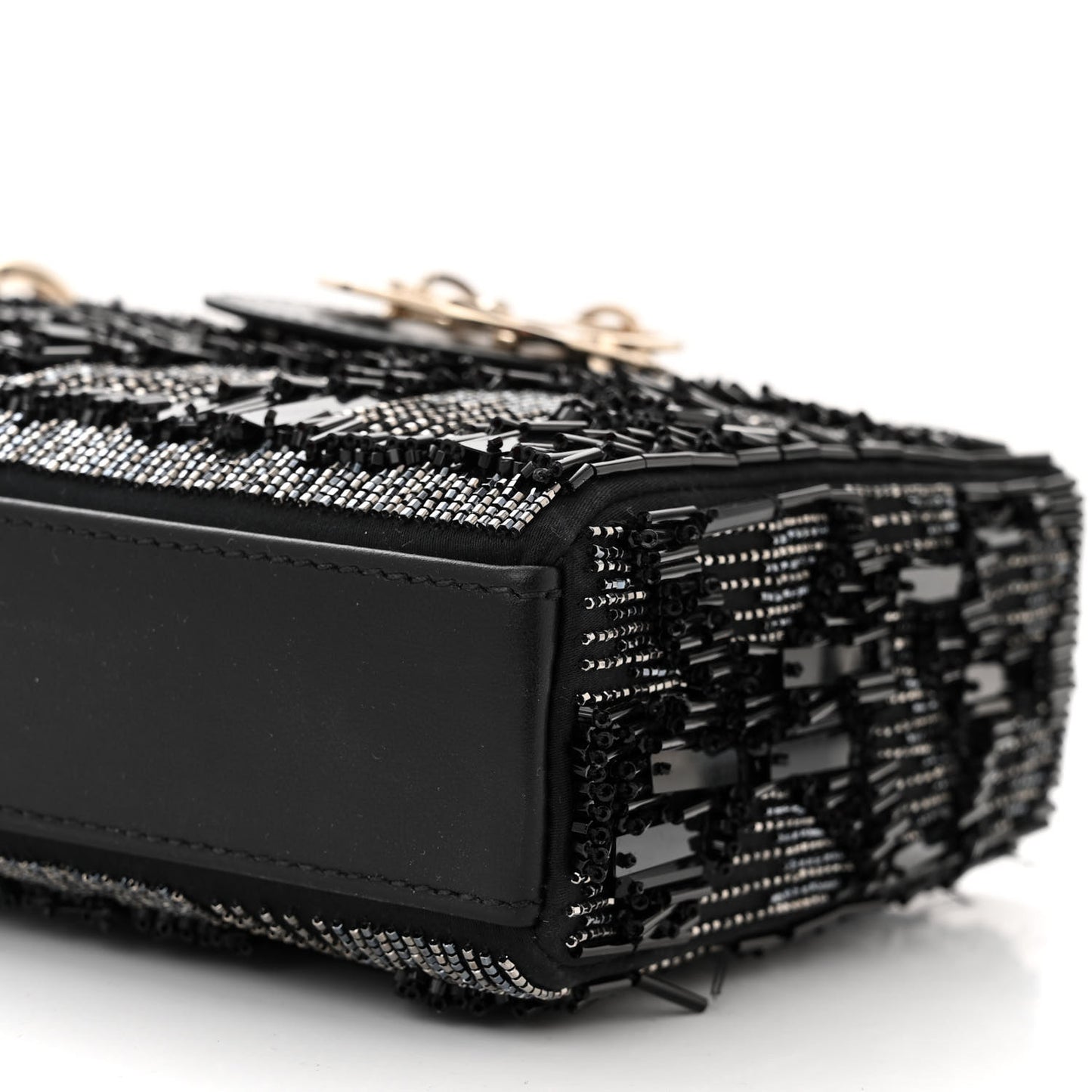 Sequins Beaded Fringe Lady D-Joy Black