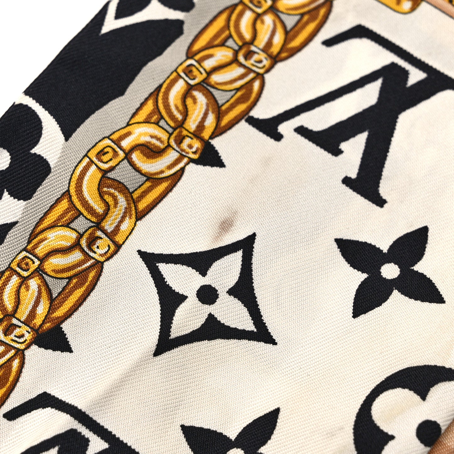 Silk Monogram Confidential Bandeau Black