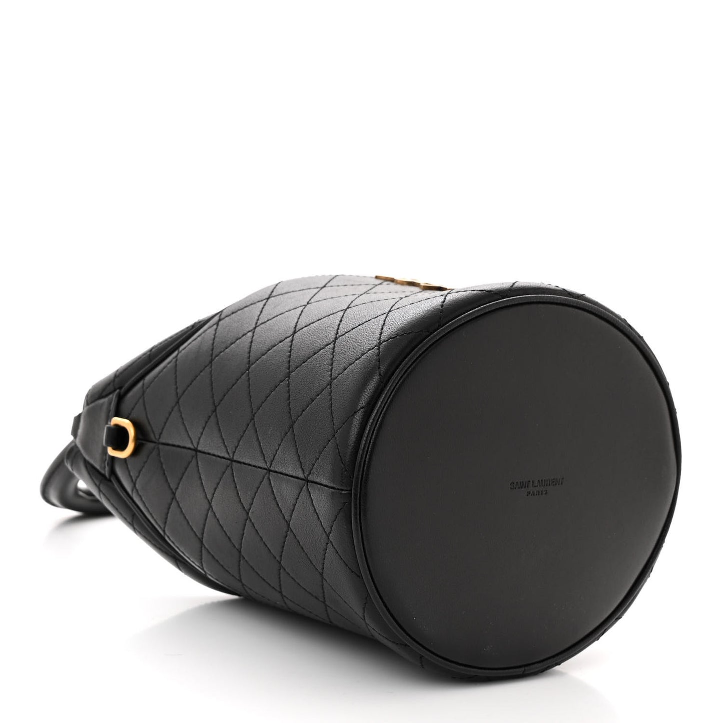 Lambskin Gabby Mini Bucket Bag Black