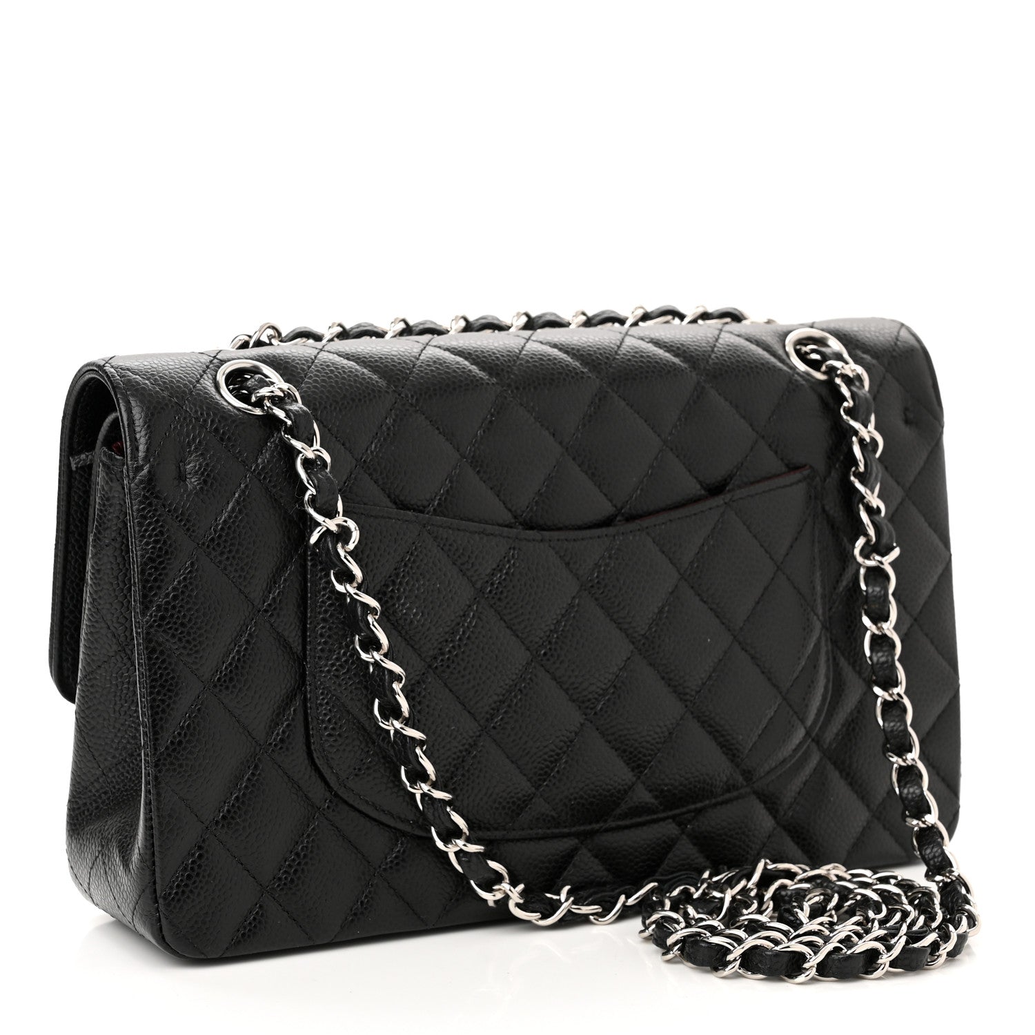 Chanel Caviar Quilted Medium Double Flap Black 3 of 10