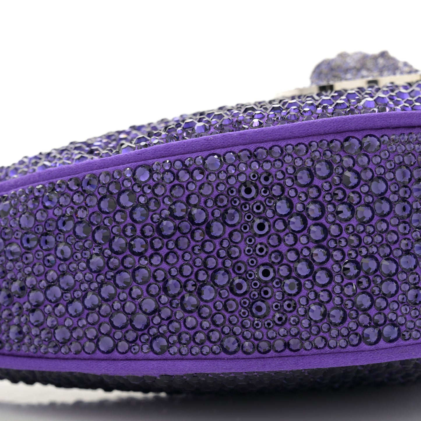 Crystal Repeat Mini Hobo Purple