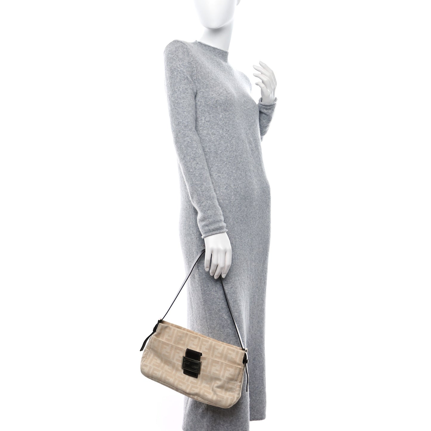 Zucca Baguette Shoulder Bag Beige