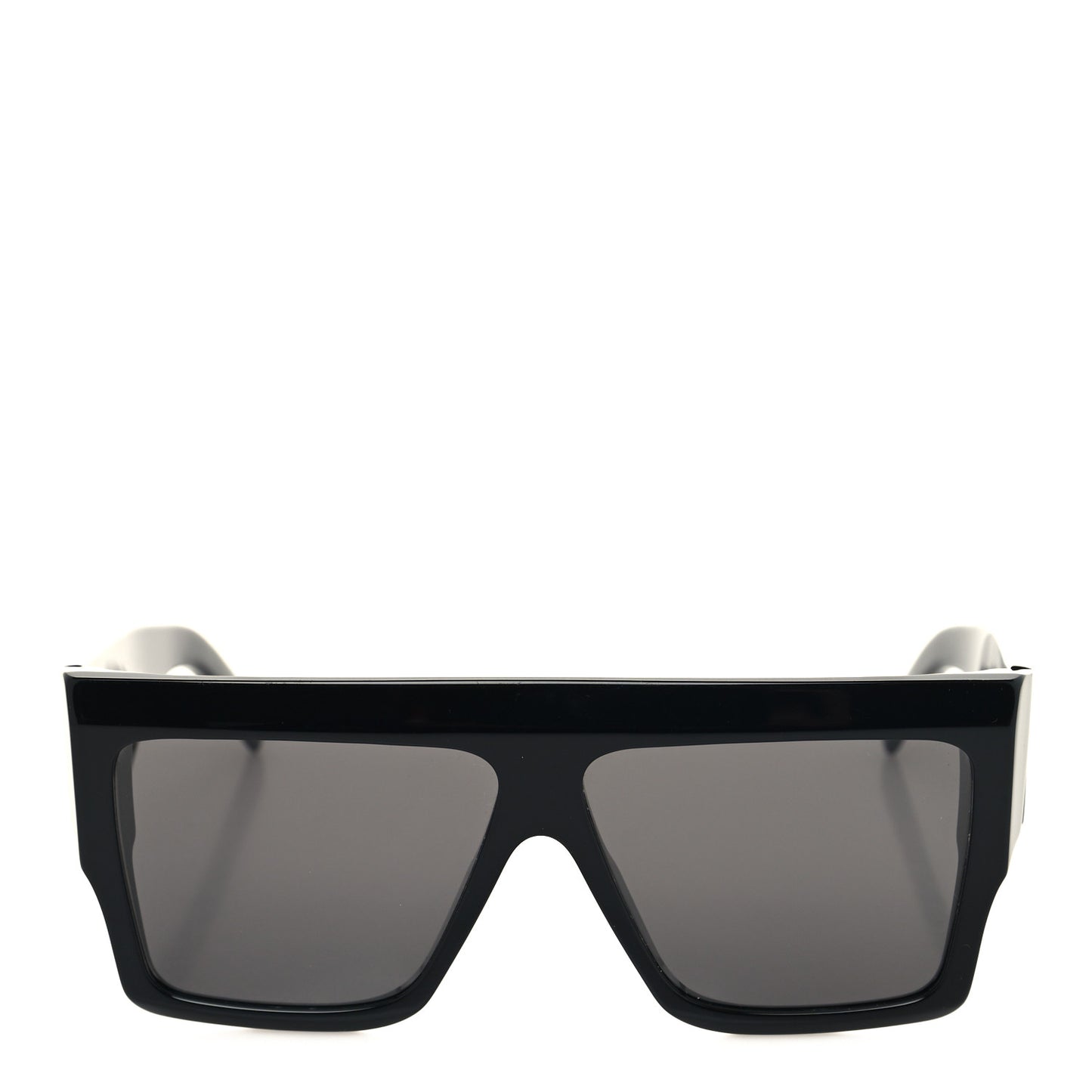 Acetate Flat Top Rectangular Sunglasses CL400921 Black