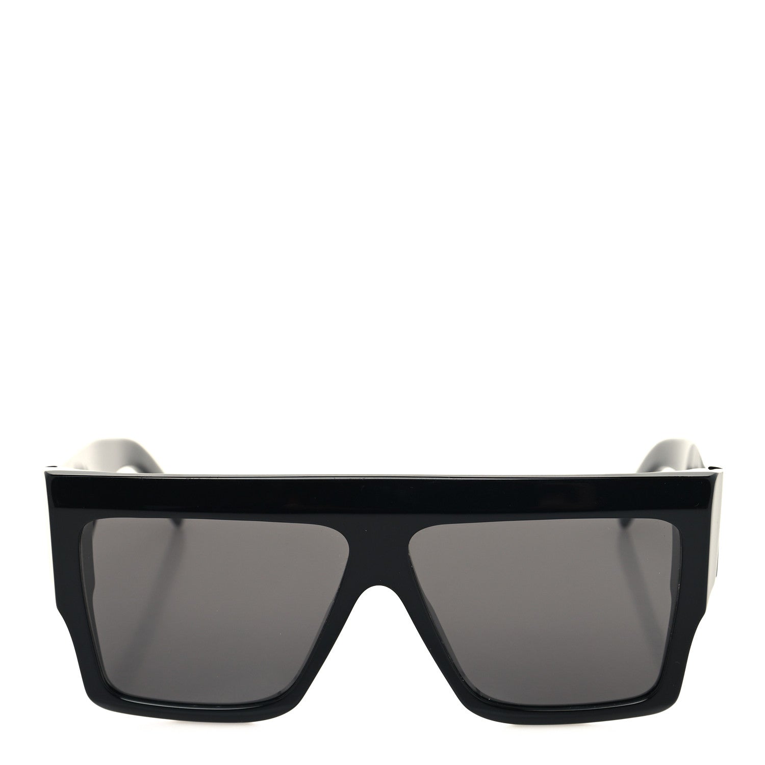 Celine Acetate Flat Top Rectangular Sunglasses CL400921 Black 2 of 7