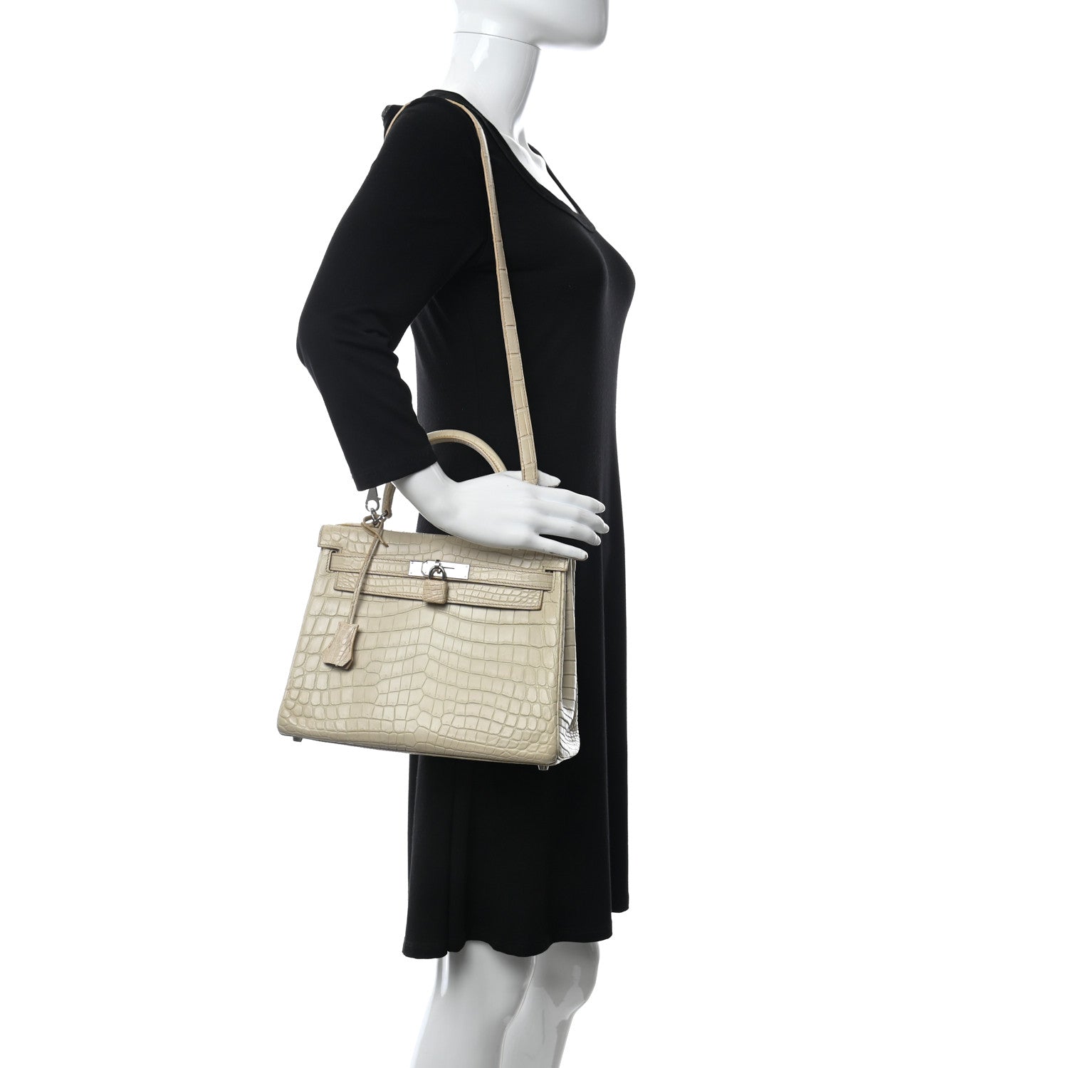 Hermes Matte Niloticus Crocodile Kelly Retourne 28 2 of 10