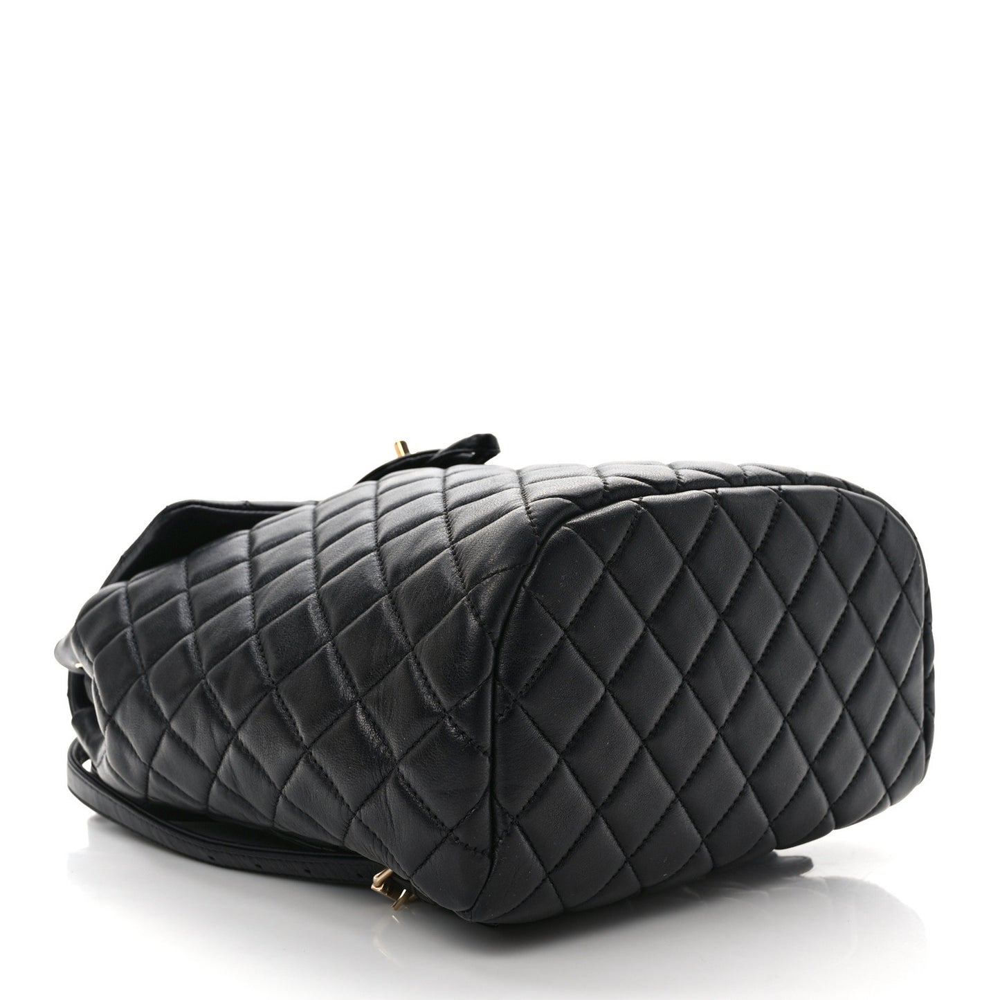 Lambskin Quilted Small Urban Spirit Backpack Black