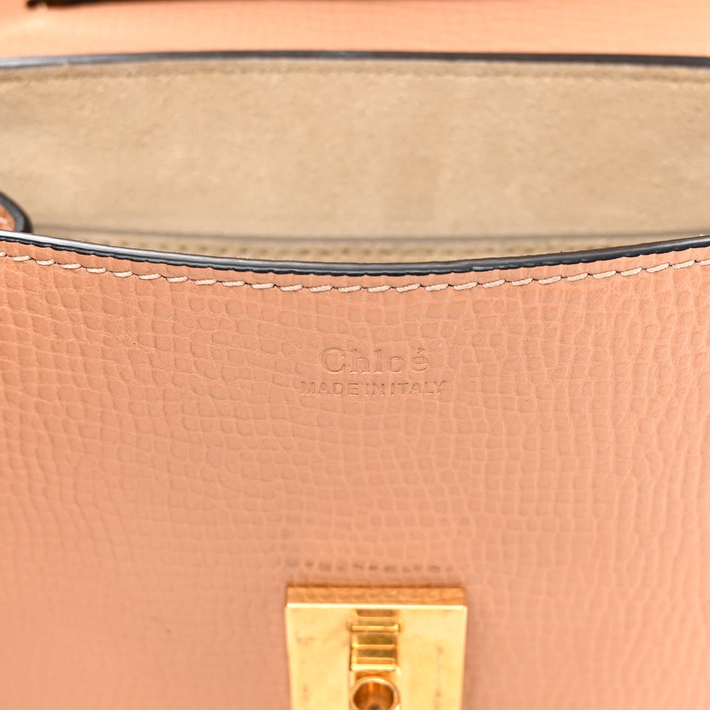 Grained Calfskin Lambskin Mini Drew Shoulder Bag Wet Sand Sunflower