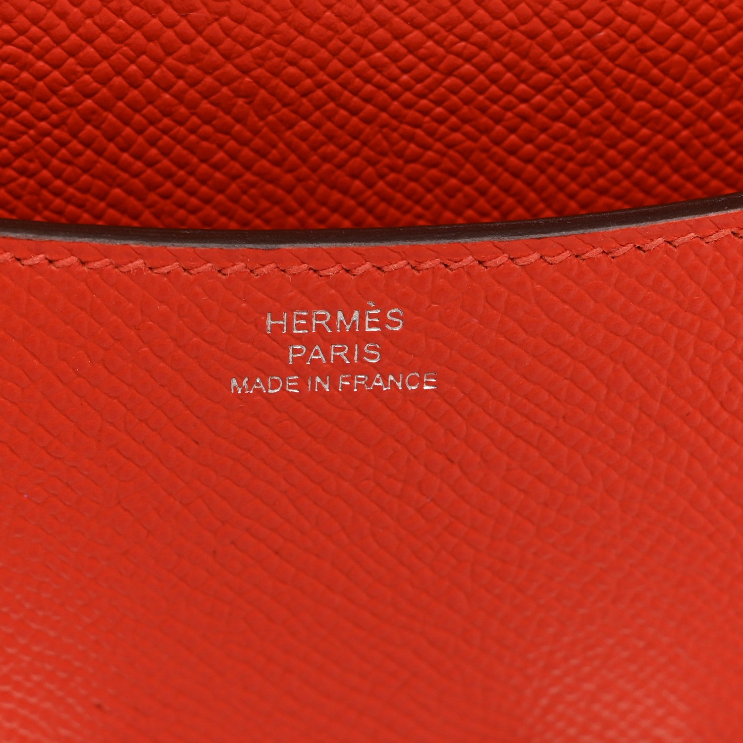 Hermes Epsom Enamel Constance 18 Capucine Sanguine 6 of 12