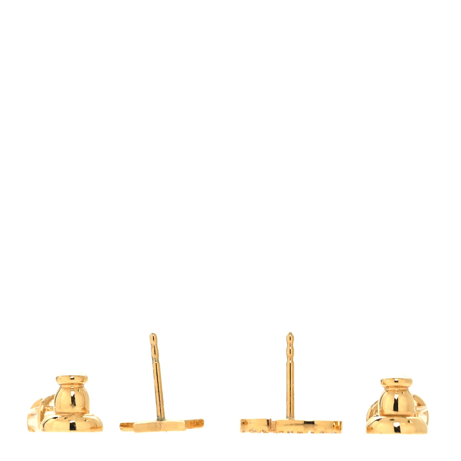 Christian Dior Crystal Star CD Earrings Gold 3 of 5