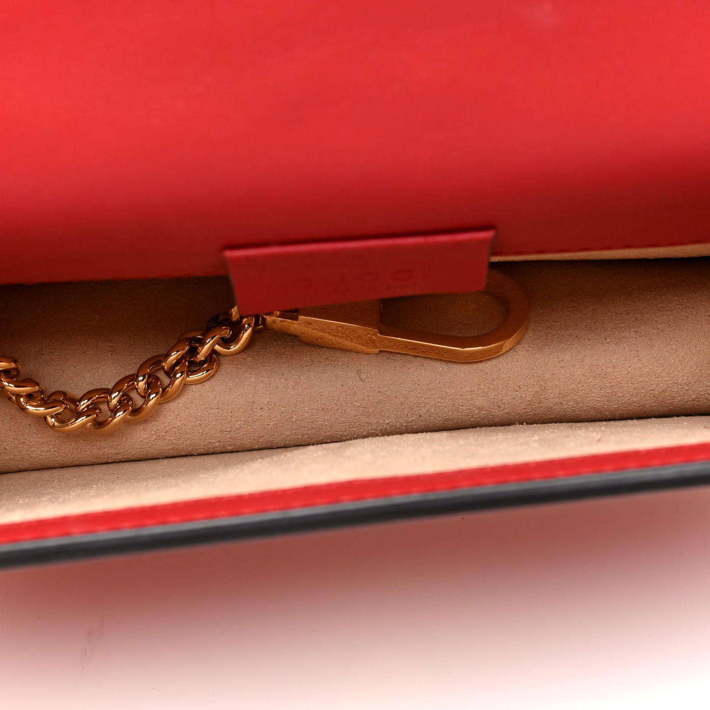 Calfskin Super Mini Sylvie Chain Shoulder Bag Hibiscus Red