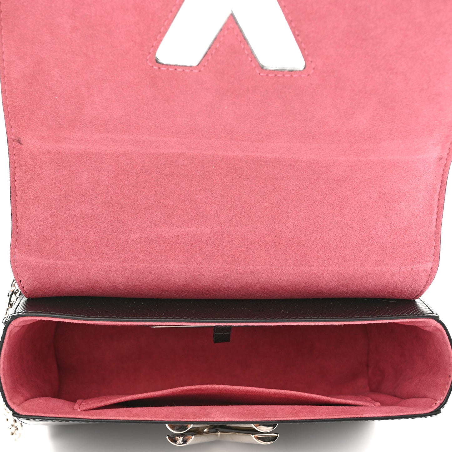 Epi Flowers Twist Shoulder Bag MM Black Bois De Rose