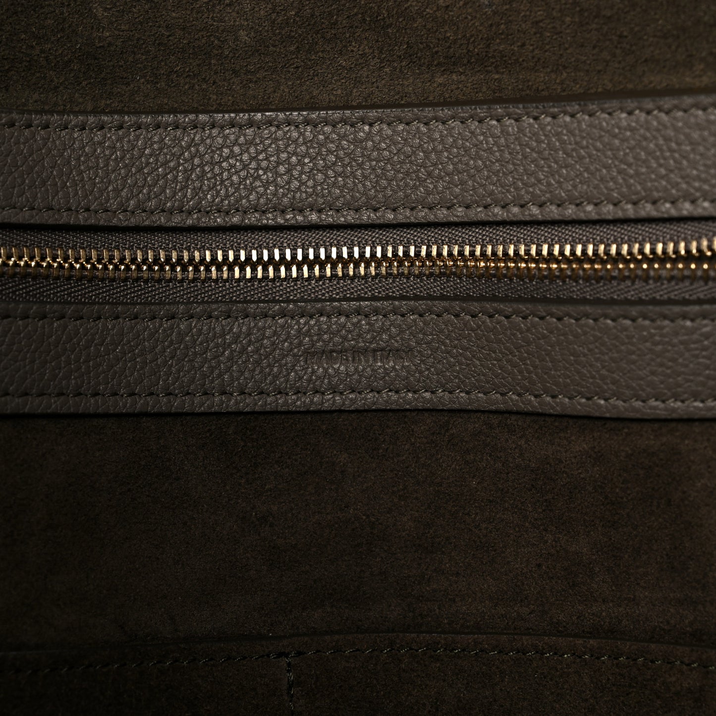 Soft Grained Calfskin Small Belt Cabas Phantom Taupe