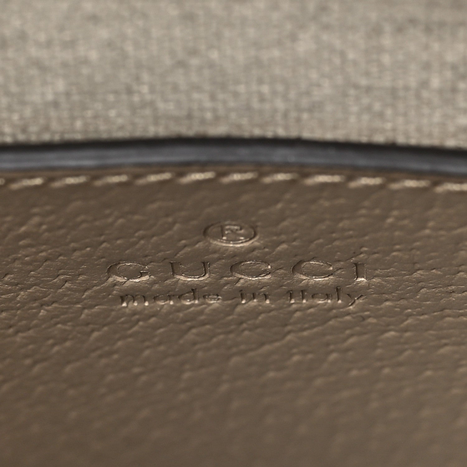 Gucci GG Supreme Monogram Textured Dollar Calfskin Mini Retro Interlocking G Tote Bag Beige Mystic White Oatmeal 6 of 7