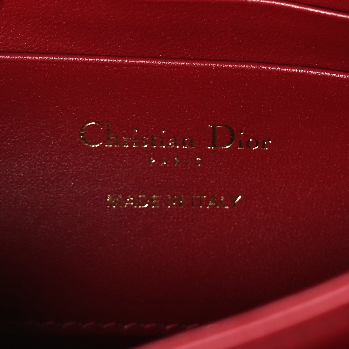 Lambskin Cannage Mini My Dior Bag Burgundy