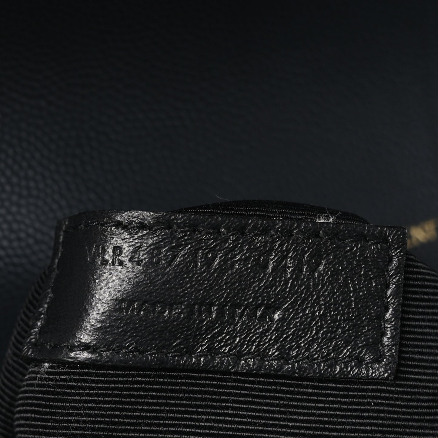 Grain De Poudre Textured Mixed Matelasse Large Triquilt Monogram Satchel Dark Smog