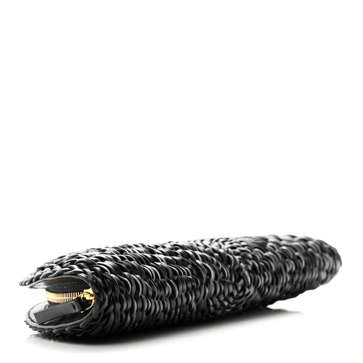 The Row Handwoven Calfskin Sunset Clutch Black 4 of 6