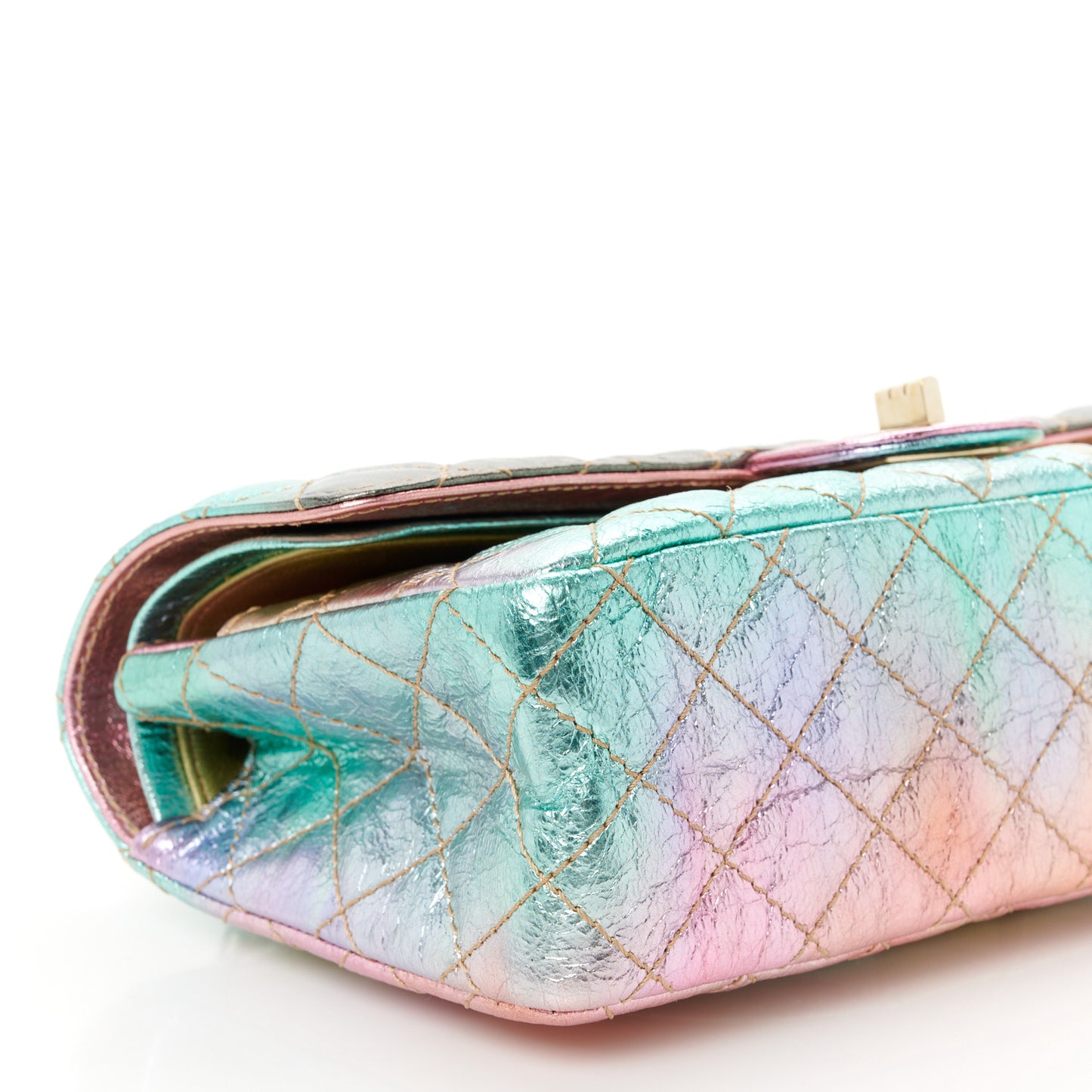Metallic Goatskin Quilted 2.55 Reissue 225 Flap Multicolor