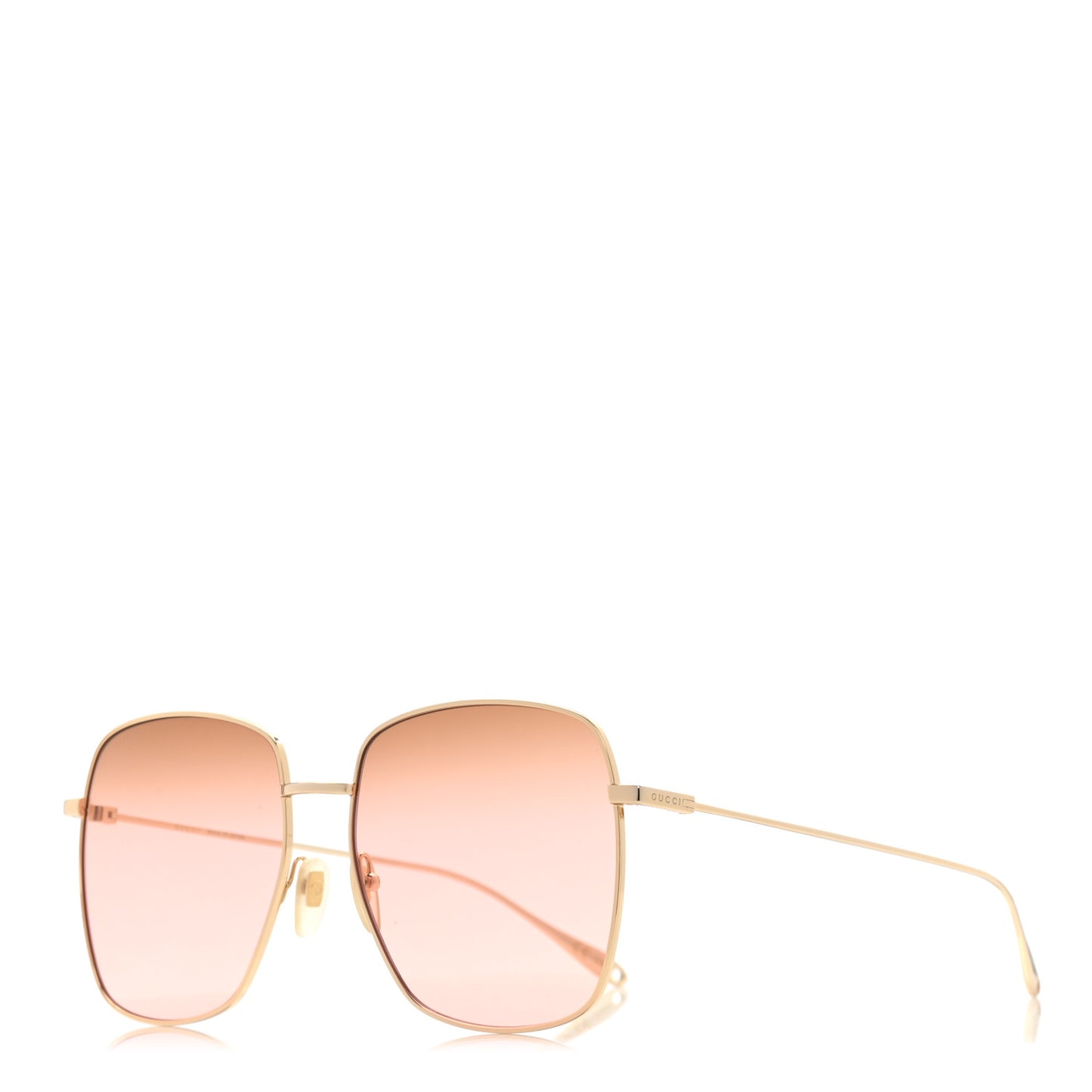 Metal Fork Square Frame Sunglasses GG0818SA Pink