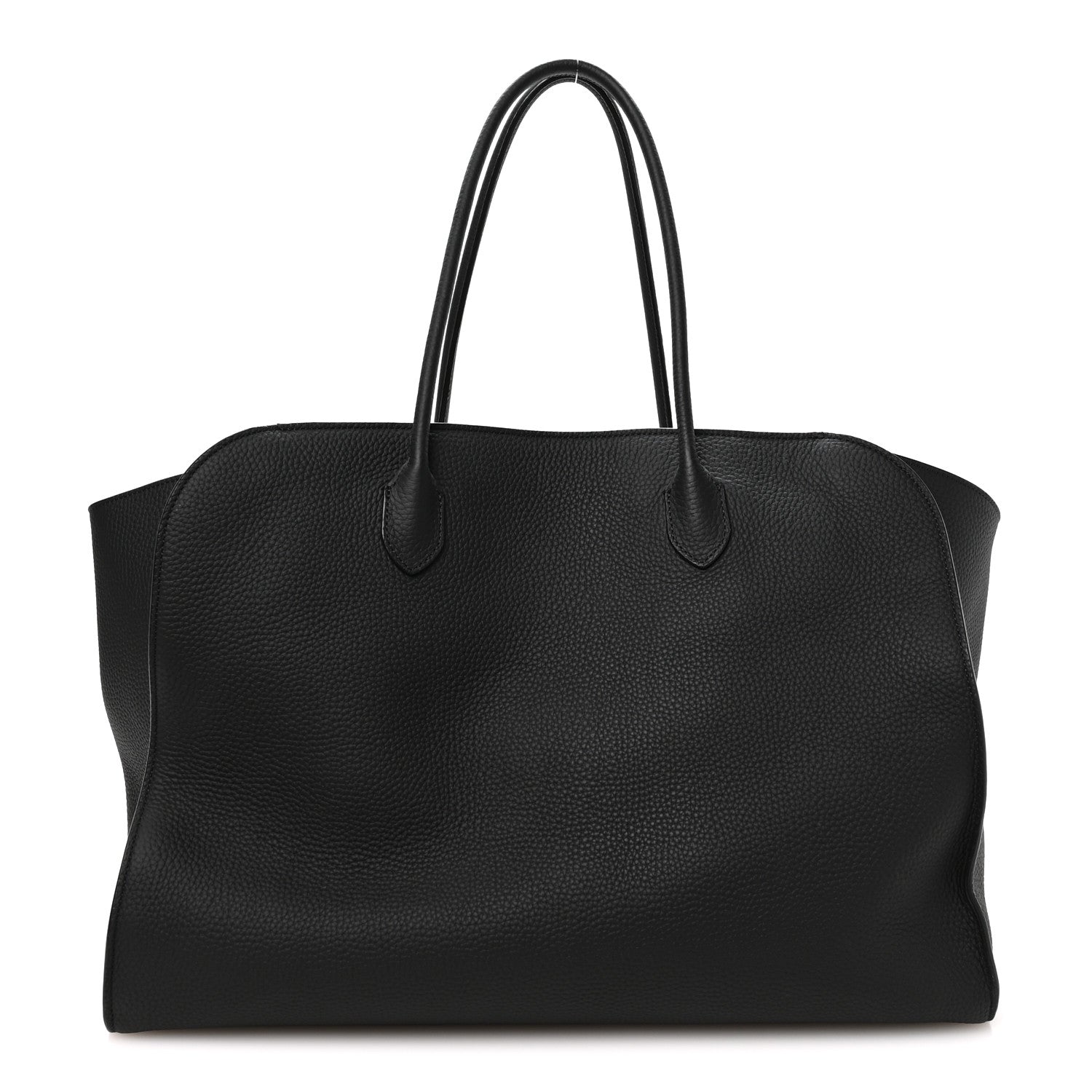 The Row Matte Grained Calfskin Marlo 17 Black 1887634 – FASHIONPHILE