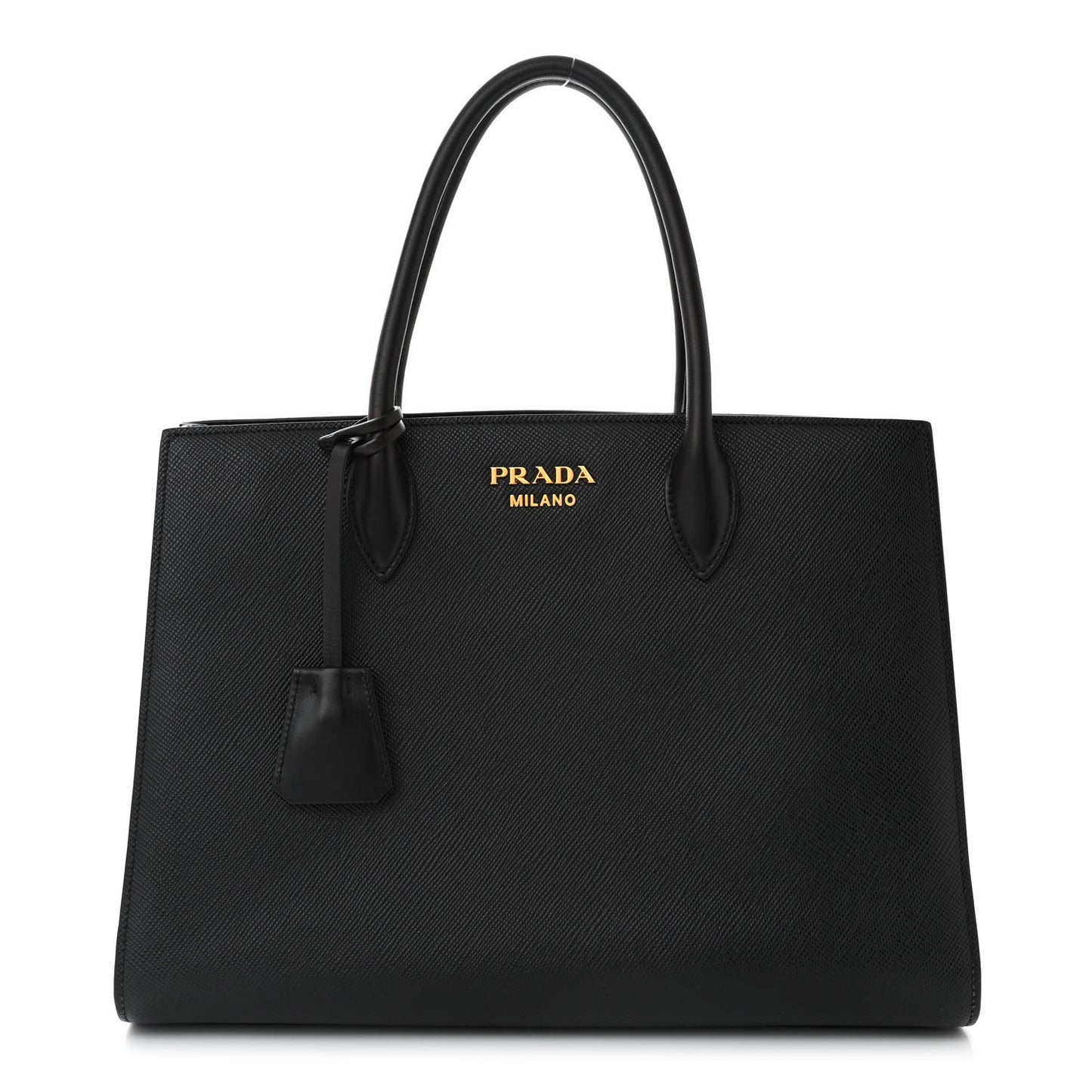 Saffiano City Calfskin Large Bibliothèque Top Handle