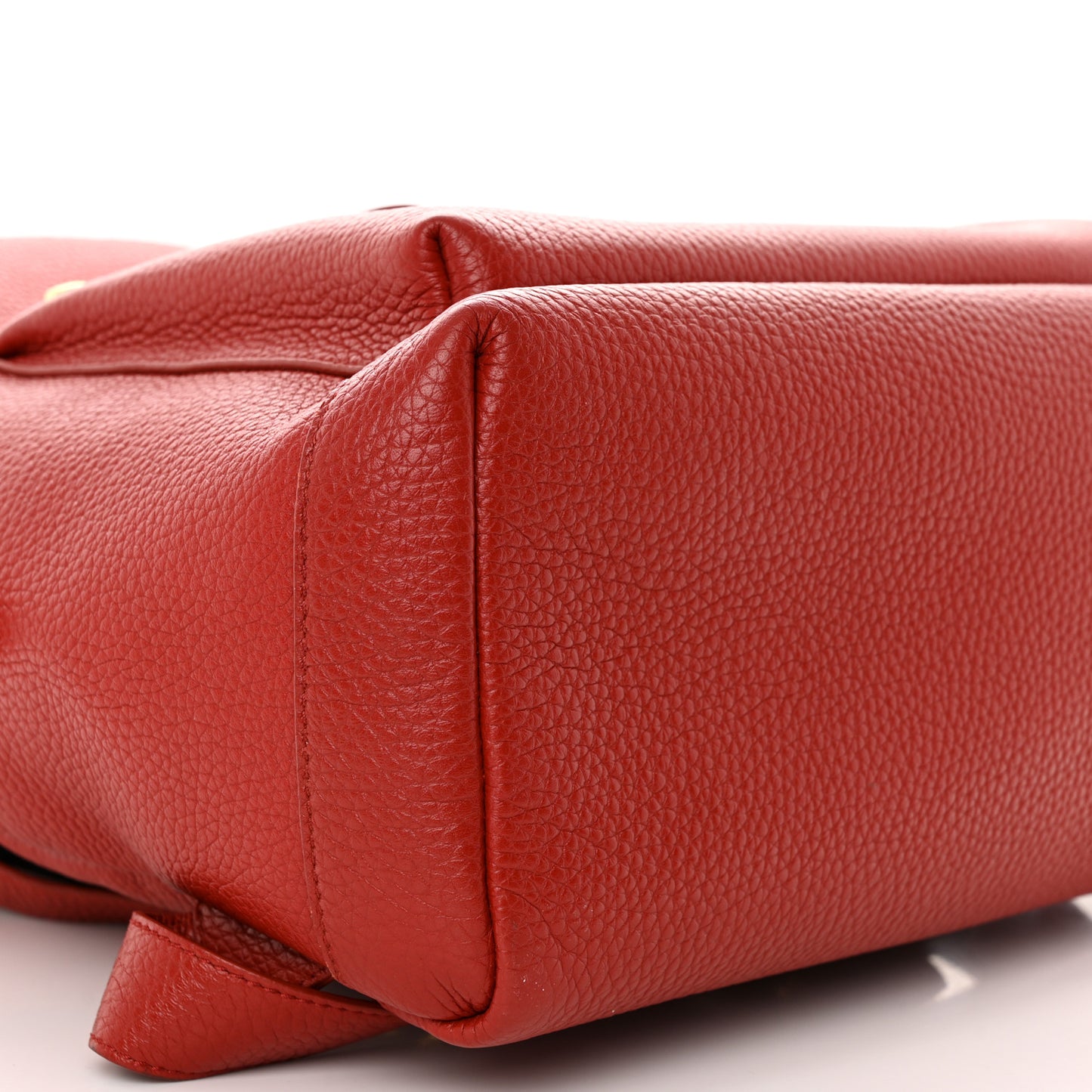 Grained Calfskin Buckley Backpack Red